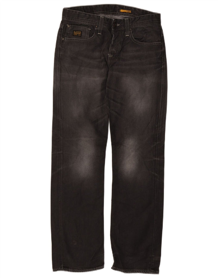 G-Star Straight Jeans til mænd W32 L32 Sort bomuld