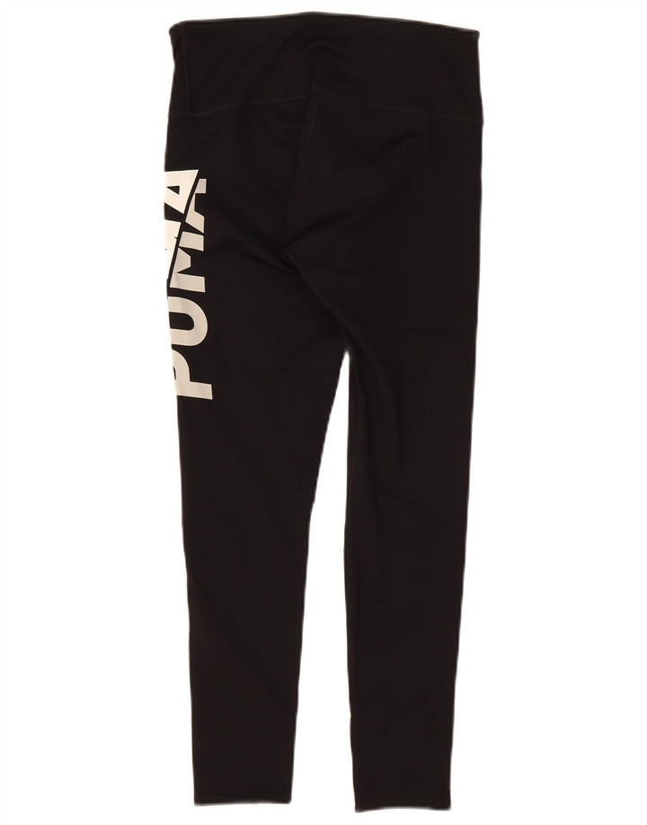 Puma Grafiske Leggings til kvinder UK 10 Lille sort polyester