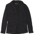 Ralph Lauren Dame 3 Button Blazer Jacket US 6 Medium Sort Bomuld