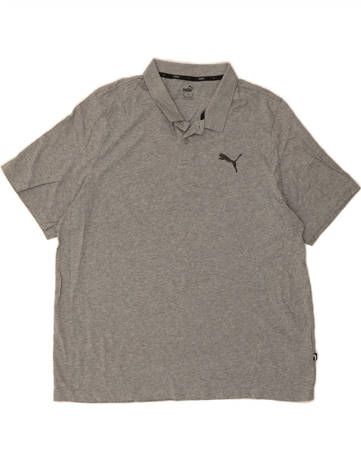 PUMA Mens Polo Shirt 2XL Grey Cotton Vintage Puma and Second-Hand Puma from Messina Hembry 