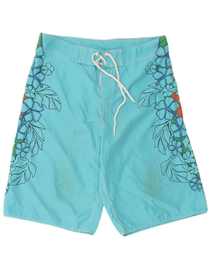 Billabong Herre grafiske svømmeshorts store blå blomster polyester