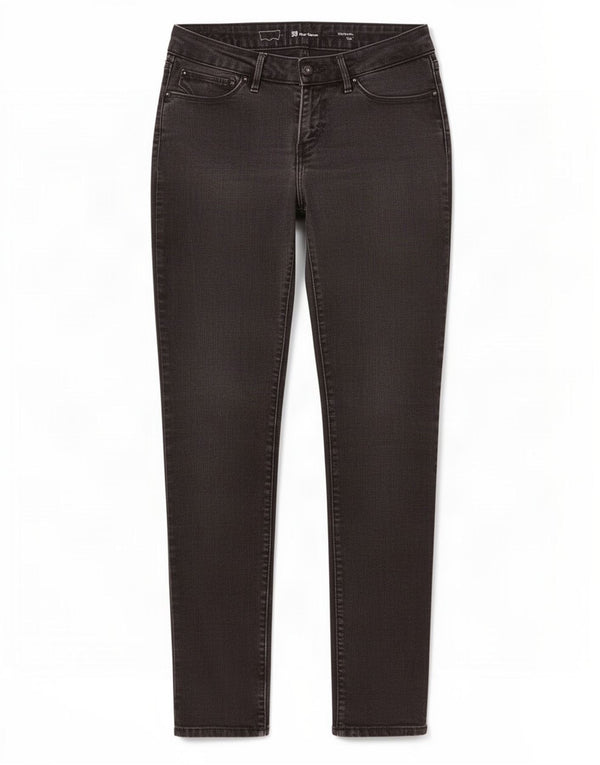 Levi's Womens Bold Curve Mid Rise Skinny Jeans W29 L32 Sort Bomuld