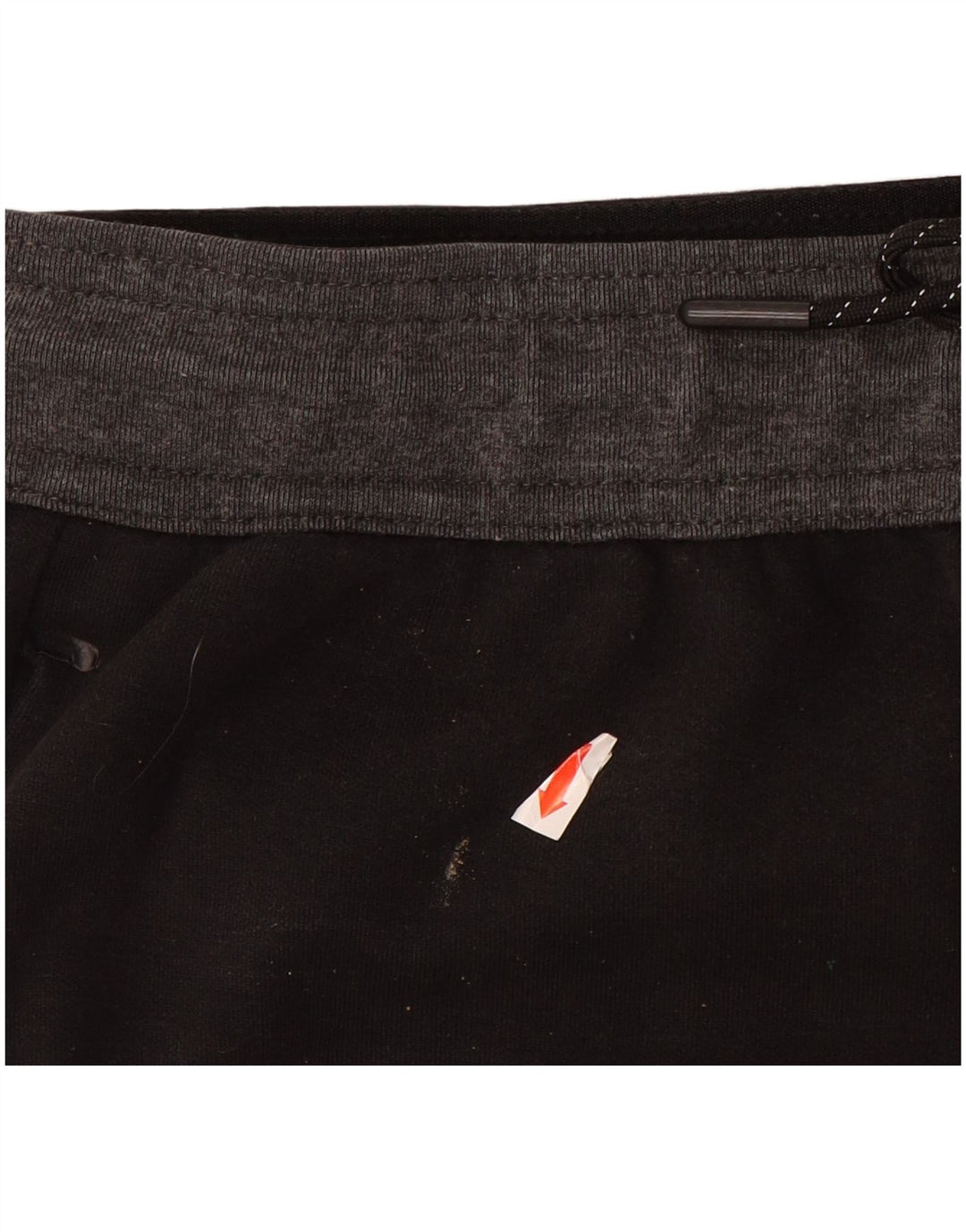 REEBOK Mens Tracksuit Trousers Joggers Medium Black Colourblock Cotton