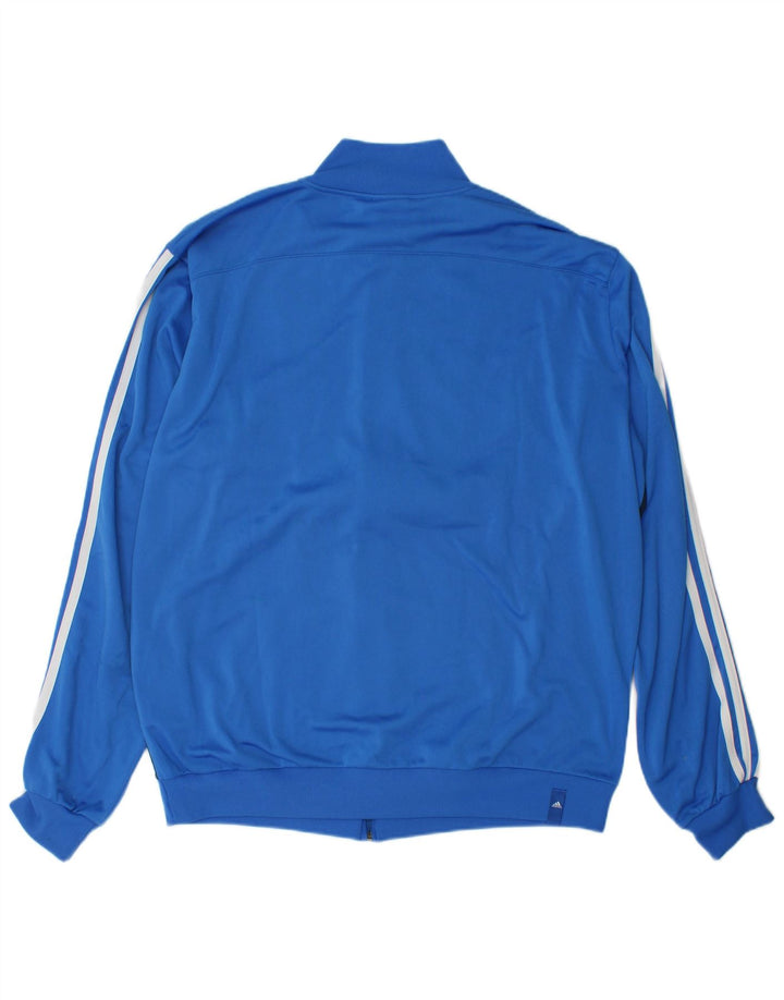 Adidas Træningsdragt til mænd Topjakke UK 48/50 XL Blå Colourblock Polyester