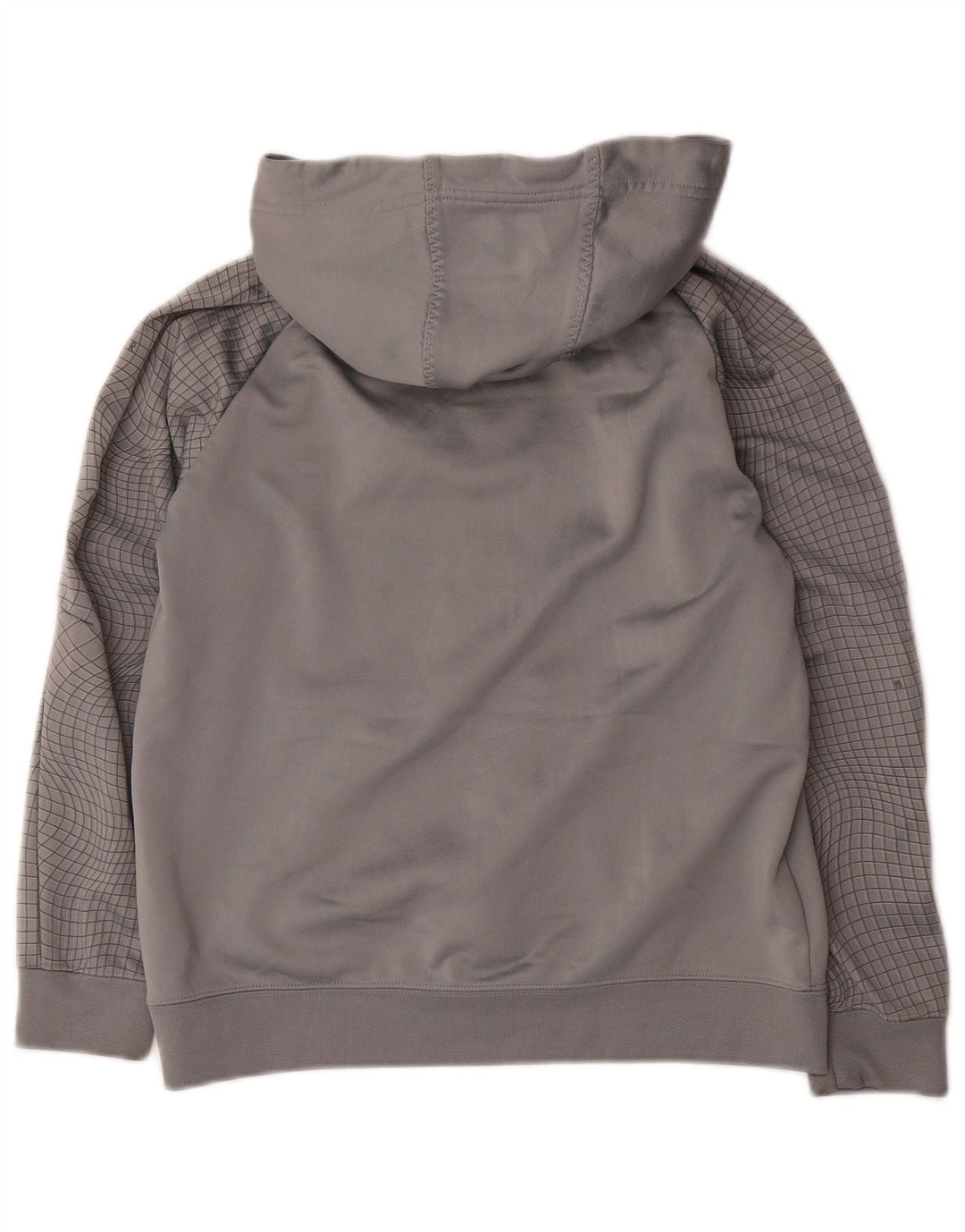 NIKE Grafisk hættetrøje til drenge 12-13 år Stor grå ternet polyester
