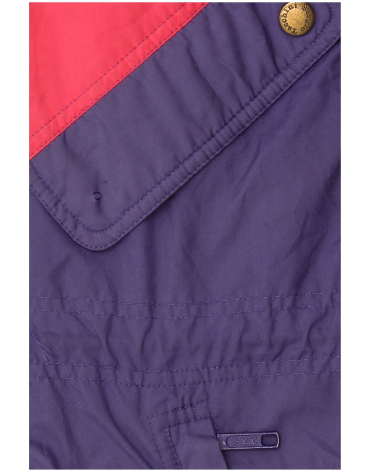 SERGIO TACCHINI Skijakke med hætte til mænd UK 40 Stor marineblå farveblok