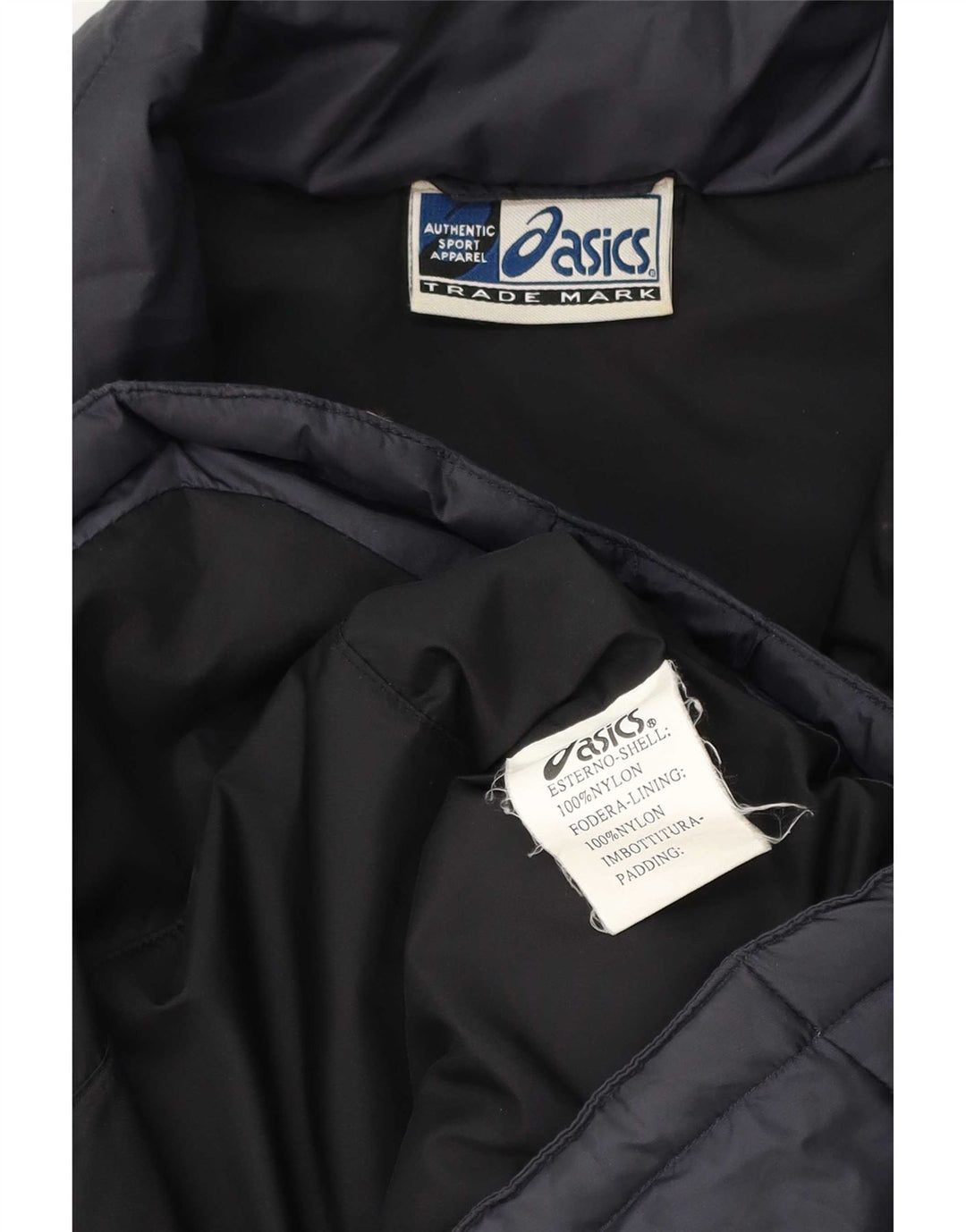 Asics Herre Polstret Gilet UK 40 Large Navy Blue Nylon