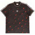 Umbro Herre Grafisk T-Shirt Top 2XL Sort Geometrisk Polyester
