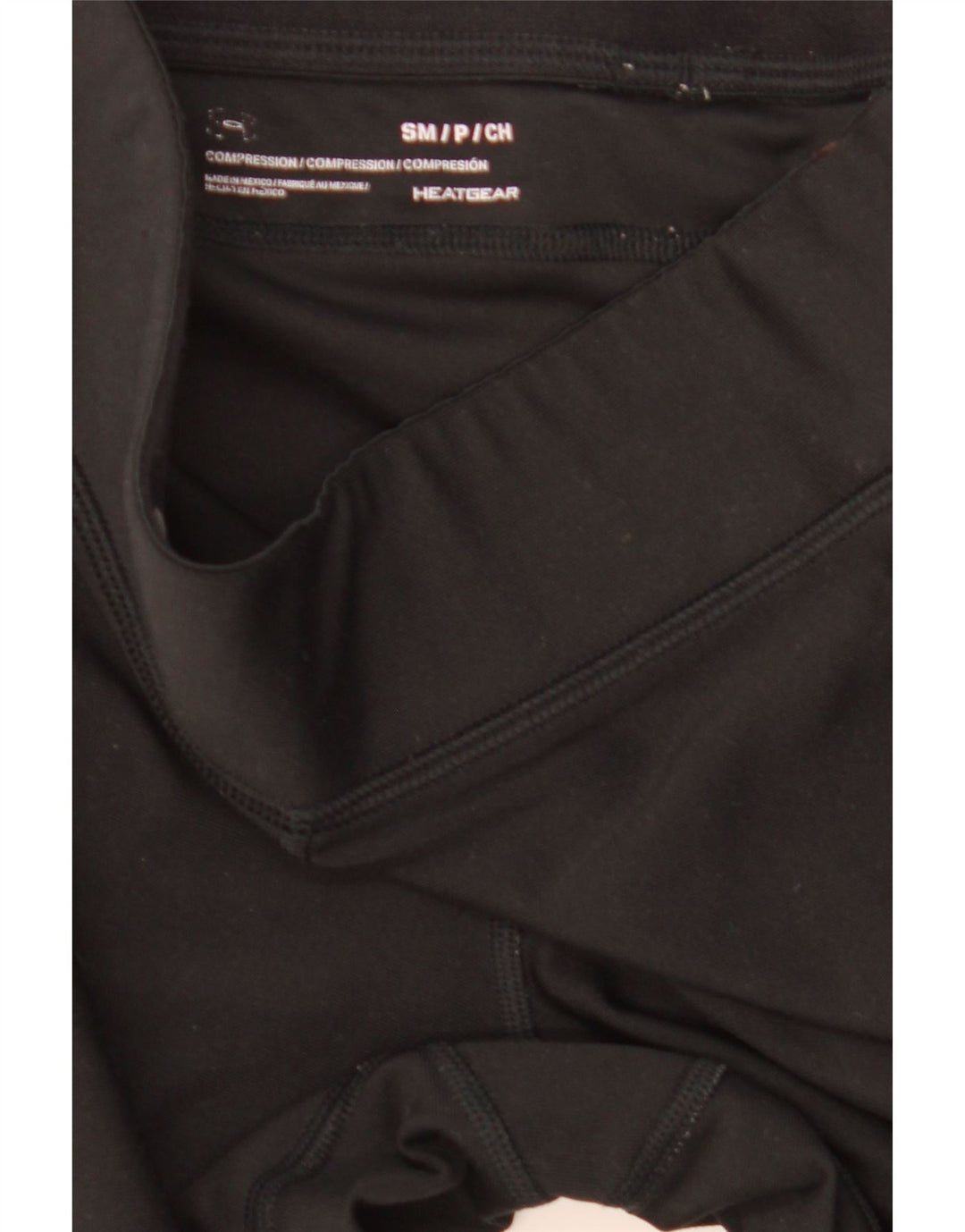 UNDER ARMOUR Womens Heat Gear Crop Leggings UK 10 Small Black Polyester Vintage Under Armour and Second-Hand Under Armour from Messina Hembry 