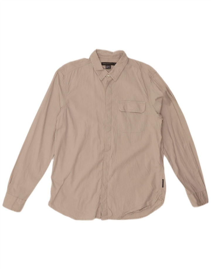 FRANSK FORBINDELSE Herreskjorte Medium Beige Bomuld