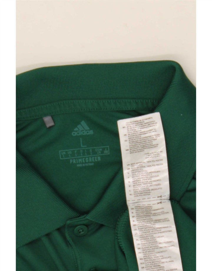 Adidas Polo Shirt til mænd Stor grøn polyester