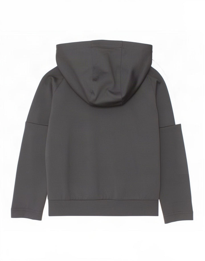 Nike hættetrøje med lynlås til drenge 4-5 år Small Black Colourblock Polyester