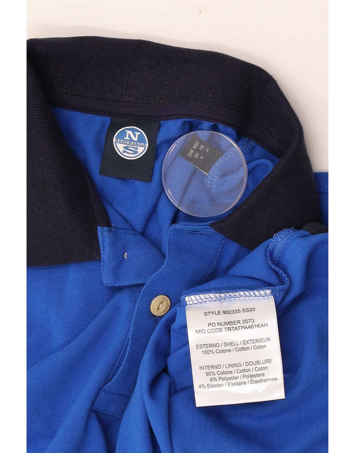 North Sails Herre Polo Shirt 2XS Blå Colourblock Bomuld