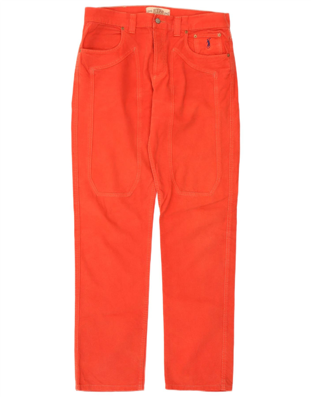 Jeckerson Herre Regular Fit Straight Jeans W36 L33 Rød Bomuld
