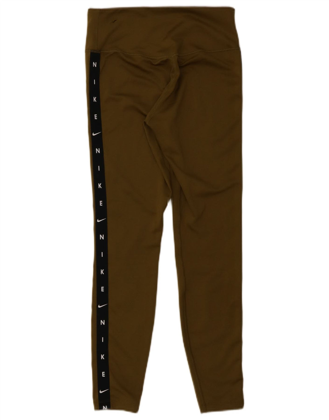 Nike Dame Dri Fit Grafiske Leggings UK 10 Lille Grøn