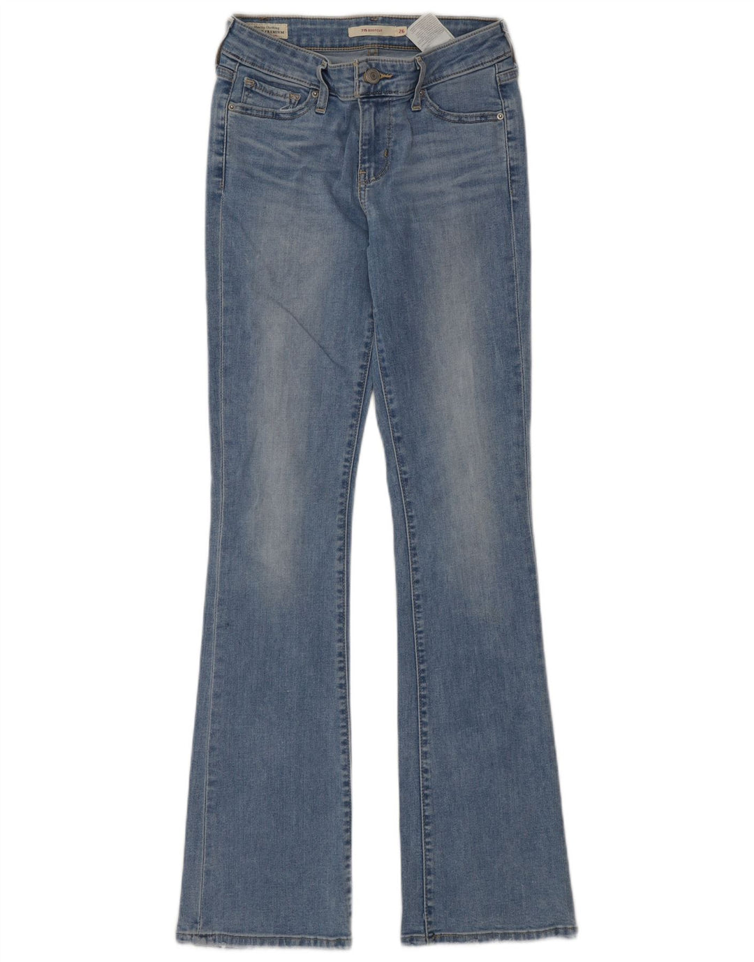 Levi's Dame 715 Bootcut Jeans W26 L32 Blå Bomuld
