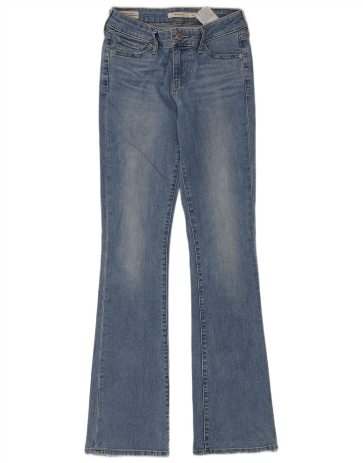 Levi's Dame 715 Bootcut Jeans W26 L32 Blå Bomuld