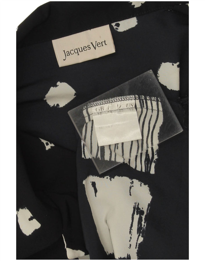 Jaques Vert Dame Oversized Shirt Bluse UK 16 Large Navy Blue Floral