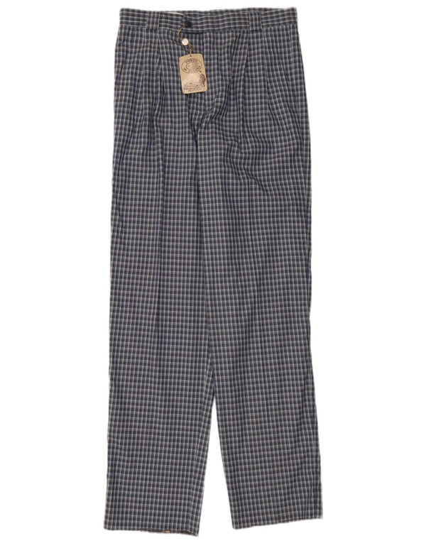 Porto Di Panama Herredragtbukser IT 46 Small W32 L35 Marineblå Gingham