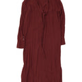 Marks & Spencer Womens Autograph Maxi Dress UK 10 Small Burgundy