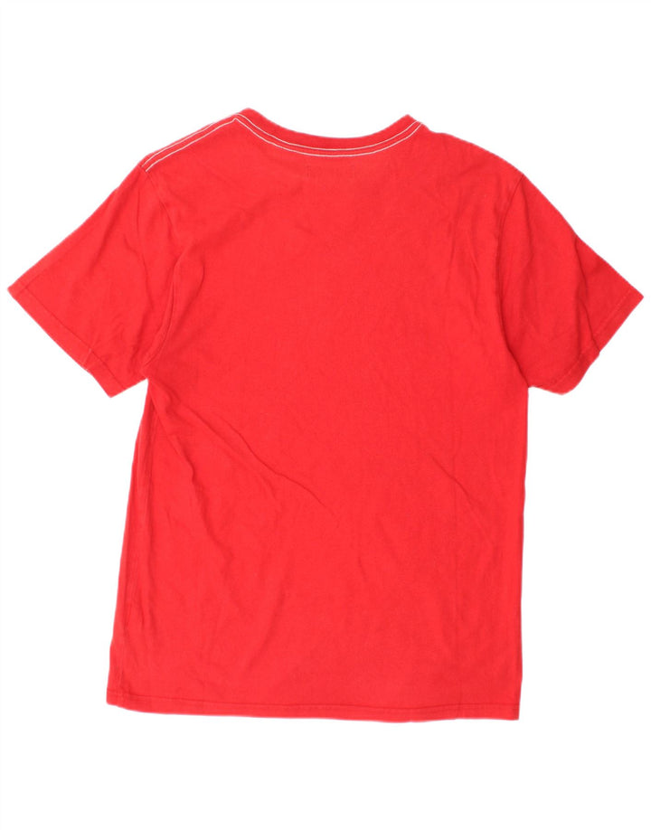 Adidas Herre grafisk T-shirt Top Medium Rød Bomuld