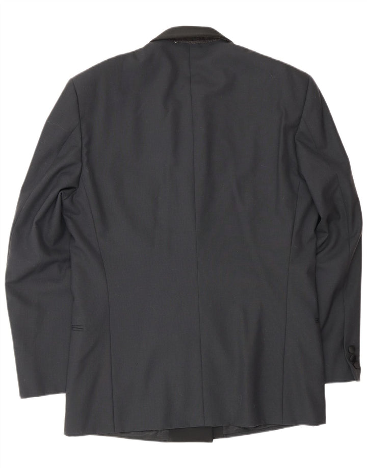 Profilo Herre Dobbeltradet Blazerjakke IT 48 Medium Sort Virgin Wool
