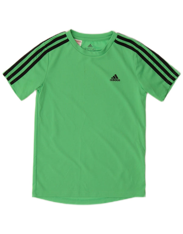 Adidas Boys Aeroready T-Shirt Top 9-10 År Grøn Polyester
