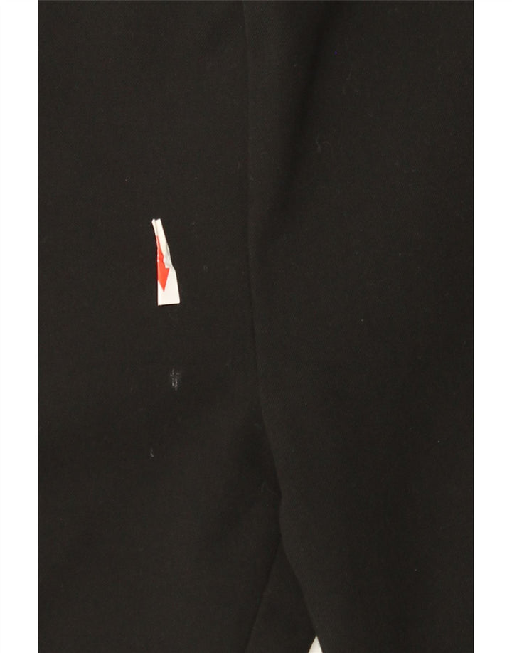 Zara Dame Mid Rise Slim Casual Bukser Medium W28 L28 Sort Polyester