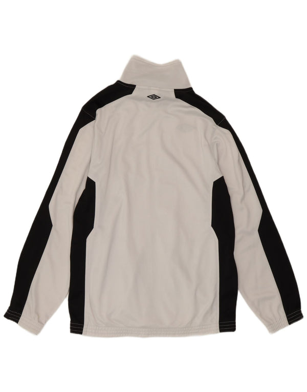 Umbro Herre Regular Fit Træningsdragt Top Jakke Small White Colourblock Sports
