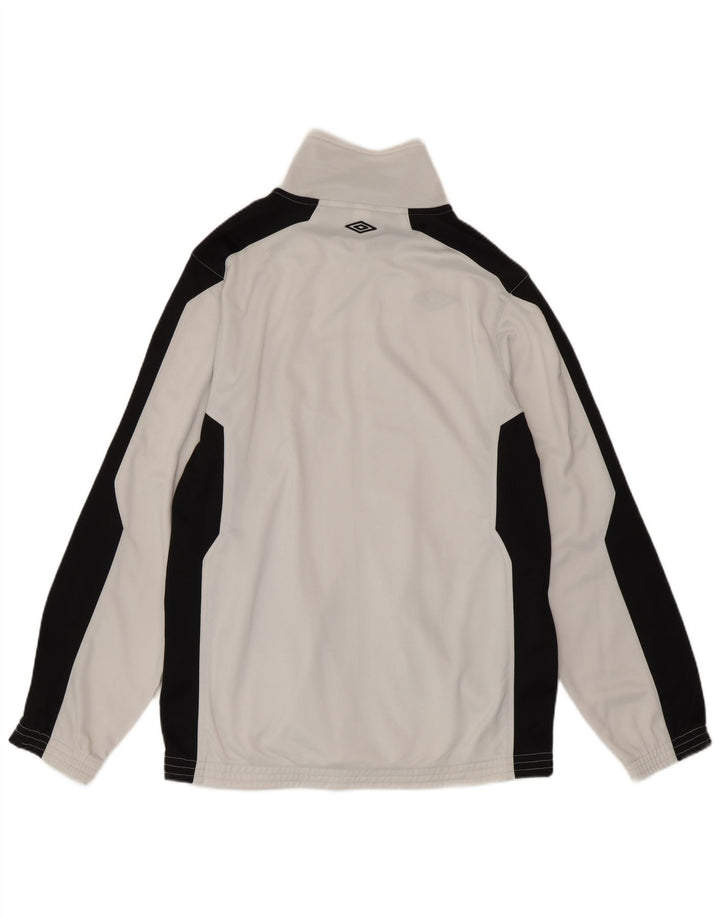 Umbro Herre Regular Fit Træningsdragt Top Jakke Small White Colourblock Sports