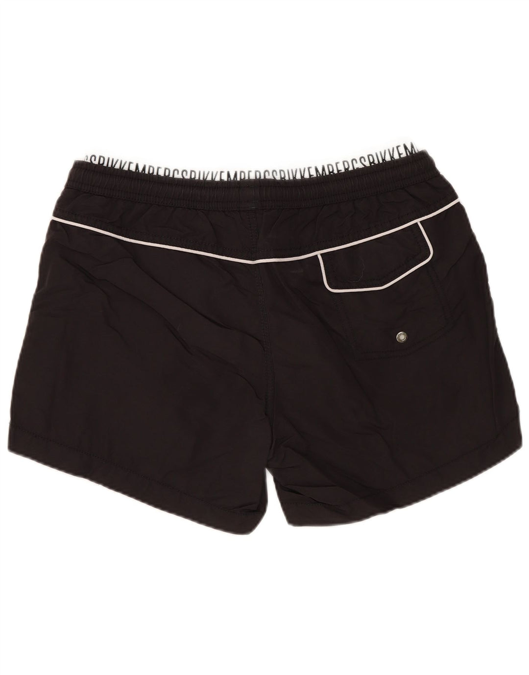 BIKKEMBERGS Badeshorts til mænd Medium Sort Polyamid