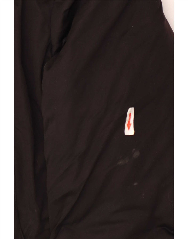Zara Herre hættepolstret jakke UK 38 Medium Sort Polyester