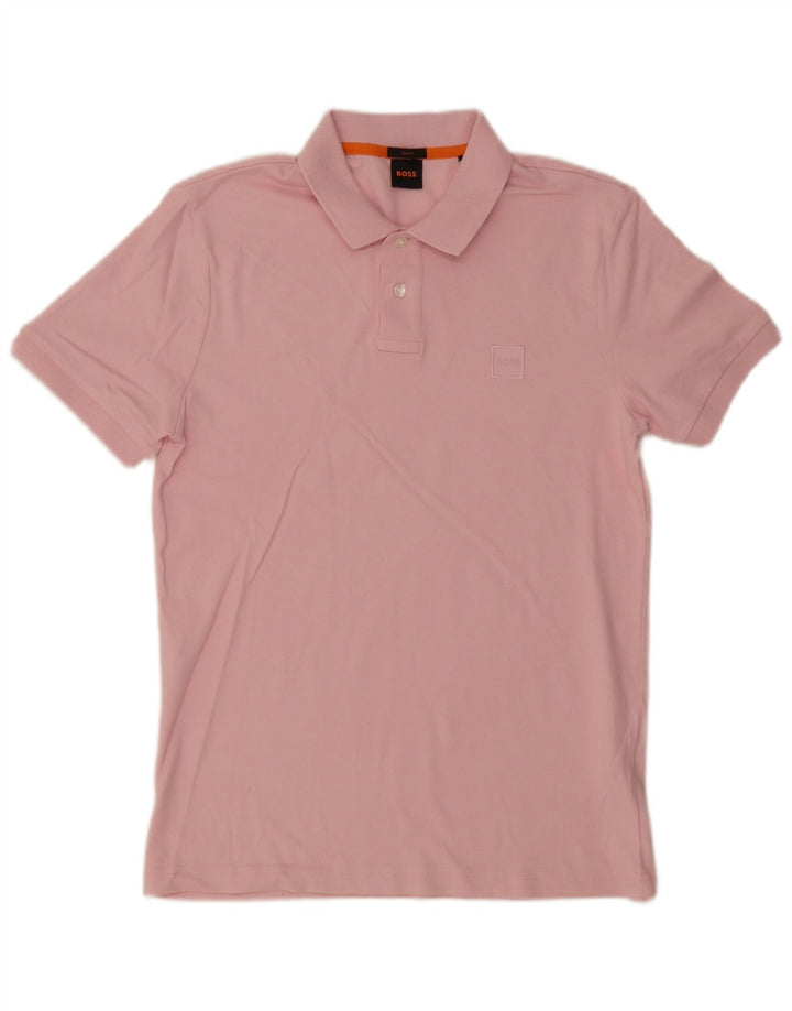 Hugo Boss Herre Slim Fit Polo Shirt Medium Pink Bomuld
