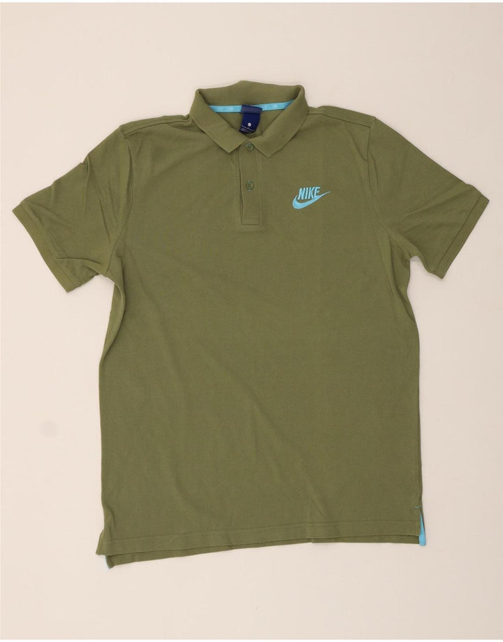 NIKE Mens Polo Shirt Large Green Cotton Vintage Nike and Second-Hand Nike from Messina Hembry 