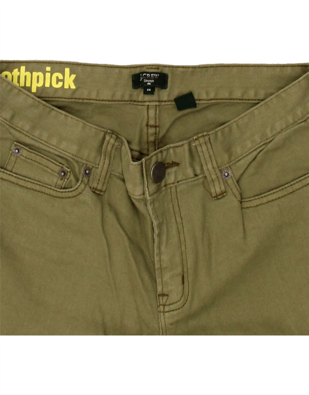 J. CREW Womens Slim Jeans W28 L28 Khaki Cotton Vintage J. Crew and Second-Hand J. Crew from Messina Hembry 