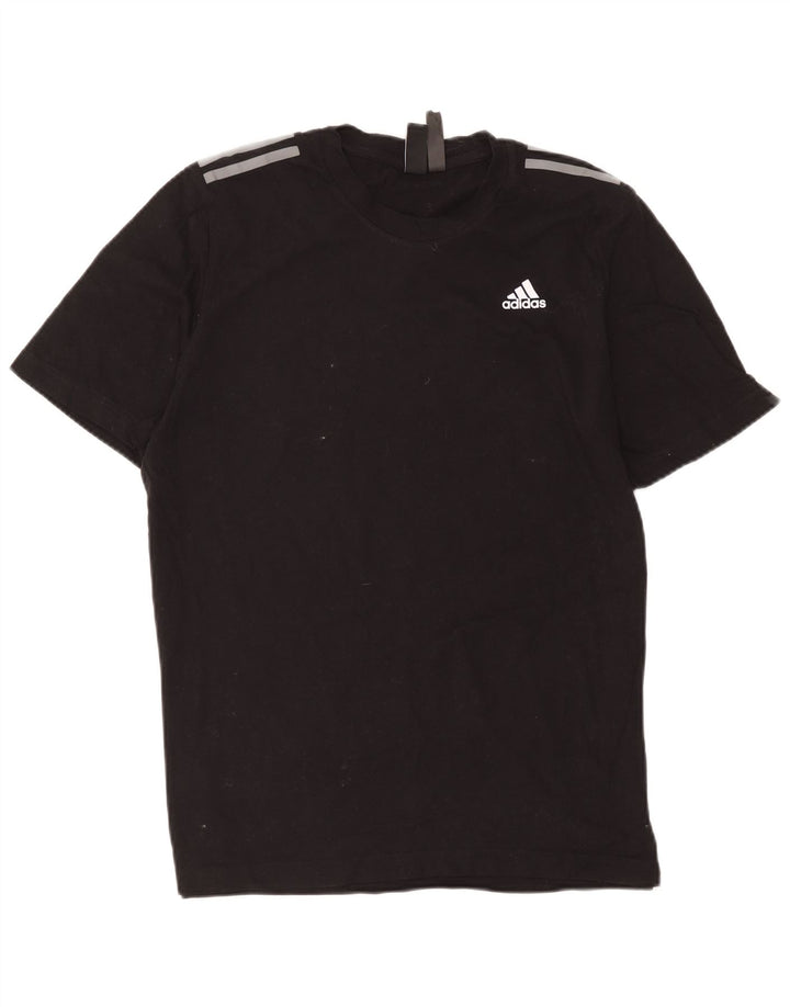 Adidas Herre T-Shirt Top Medium Sort Bomuld