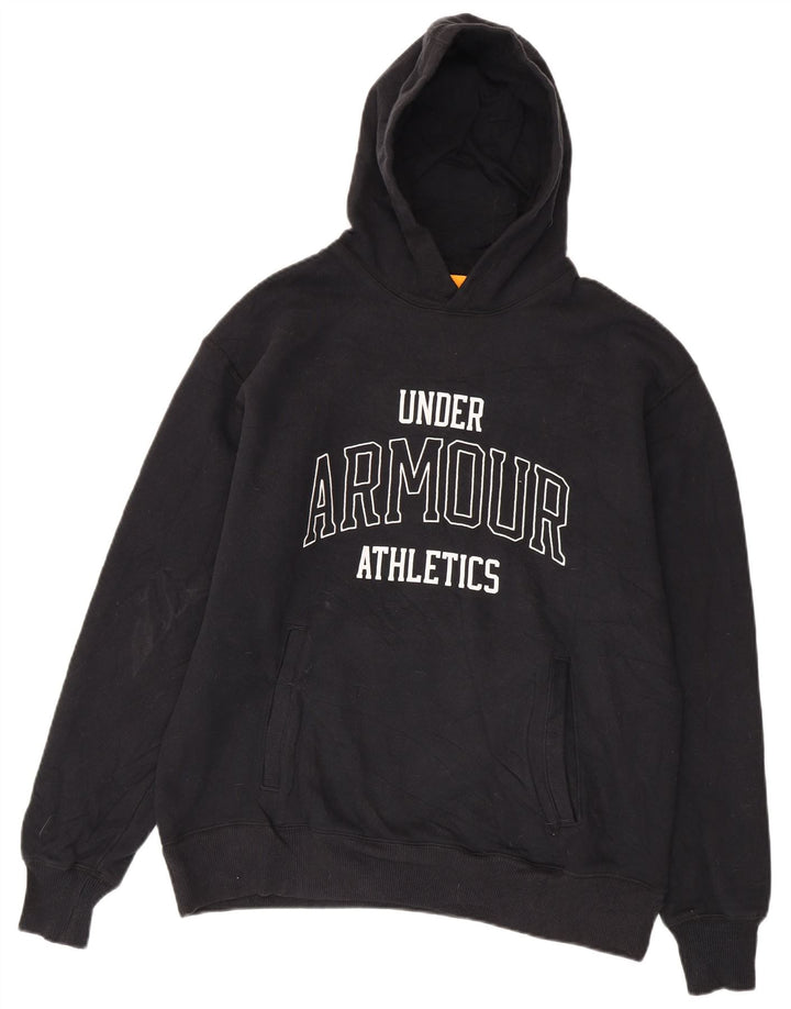 Under Armour Herre grafisk hættetrøje Jumper Medium Sort Bomuld