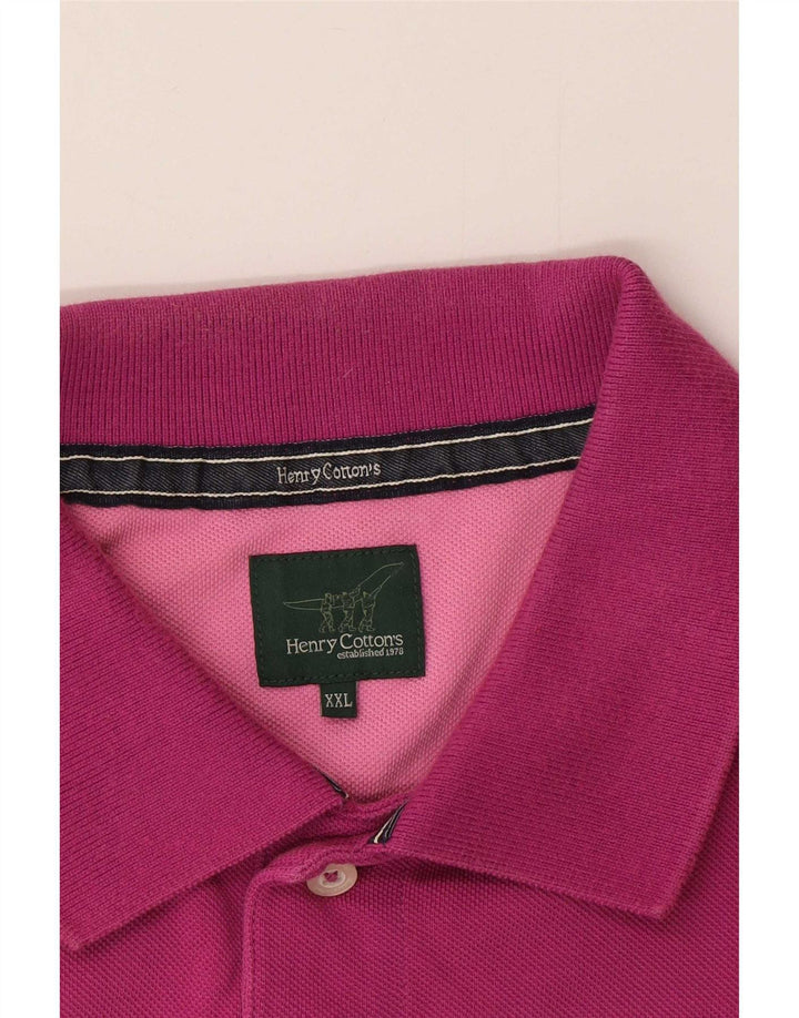 Henry Cottons Polo Shirt til mænd 2XL Pink