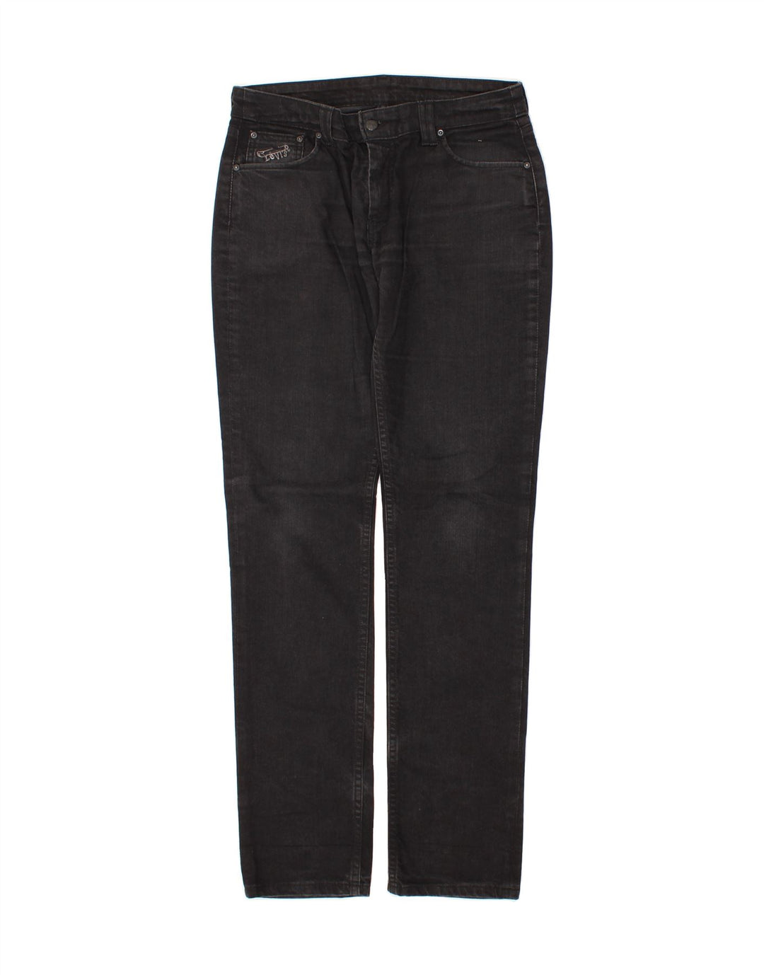 LEVI'S Womens Slim Jeans W32 L34 Black Cotton Vintage Levi's and Second-Hand Levi's from Messina Hembry 