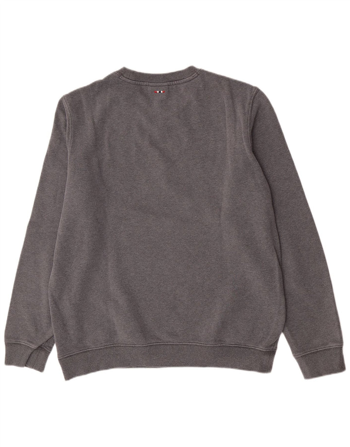 Napapijri Herre Geographic Graphic Sweatshirt Jumper Stor Grå Bomuld