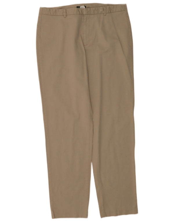Dockers Dame Højtalje Slim Casual Bukser US 16 2XL W32 L30 Beige