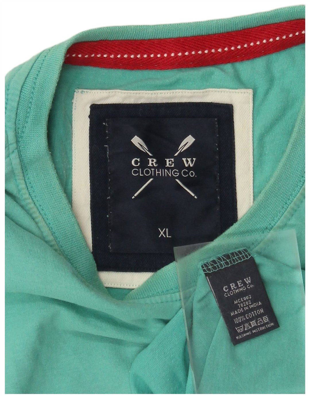 J. Crew Herre T-Shirt Top XL turkis bomuld