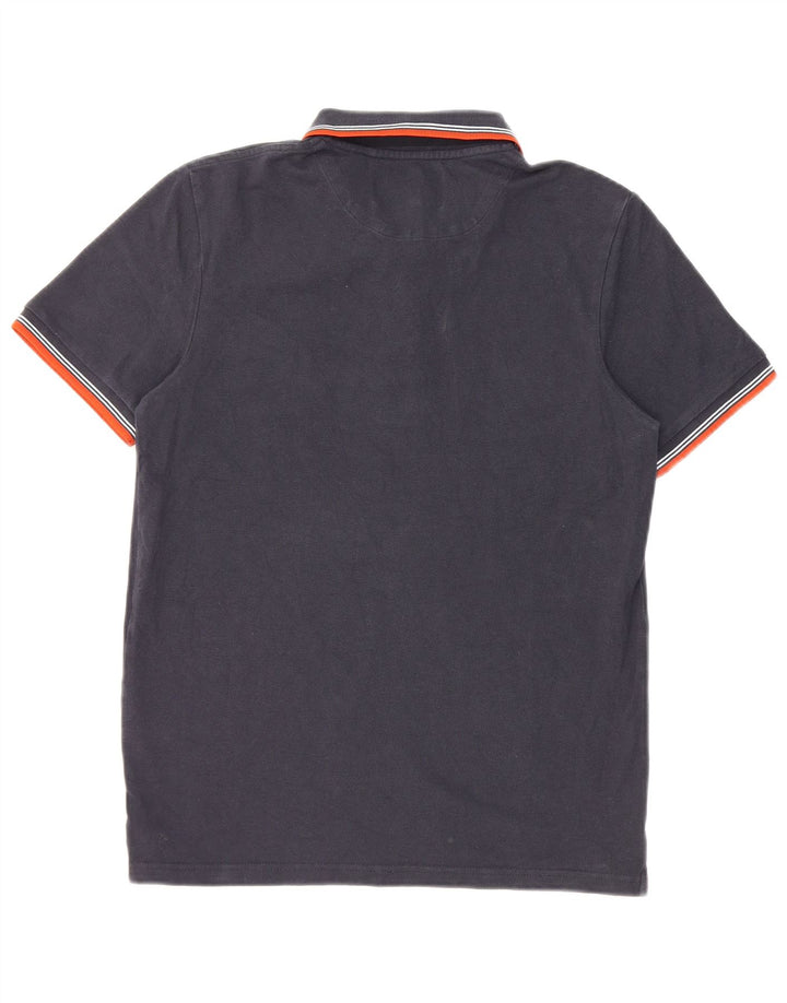 Lyle & Scott herre poloskjorte lille marineblå stribet bomuld