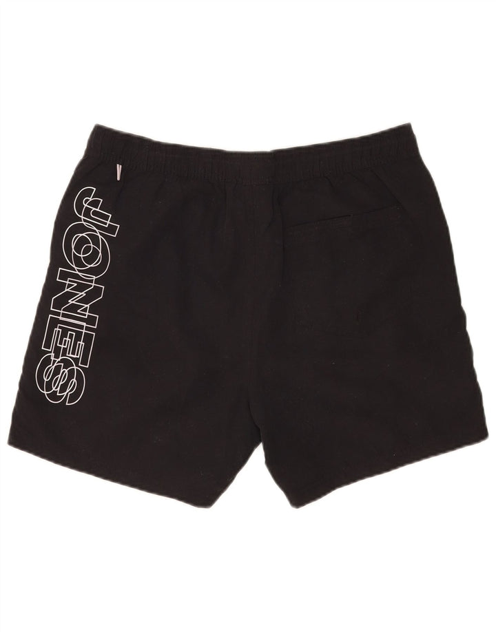 Jack & Jones Grafiske badeshorts til mænd mellem sort polyester