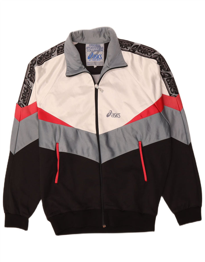 Asics Herre grafisk træningsdragt Topjakke Stor Sort Colourblock Polyester
