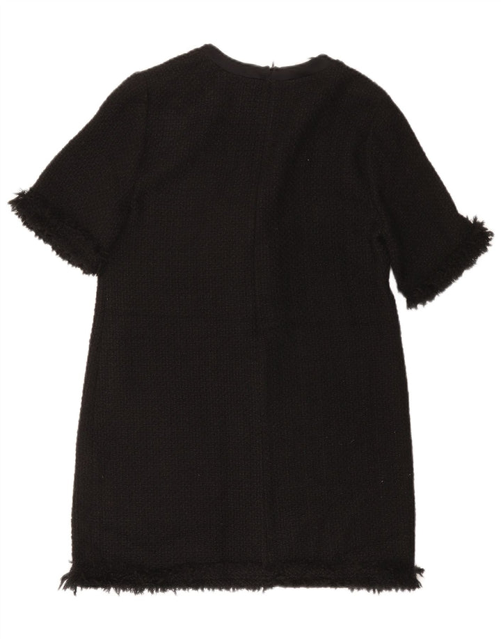 Zara Womens Shift Dress UK 12 Medium Black Acryl