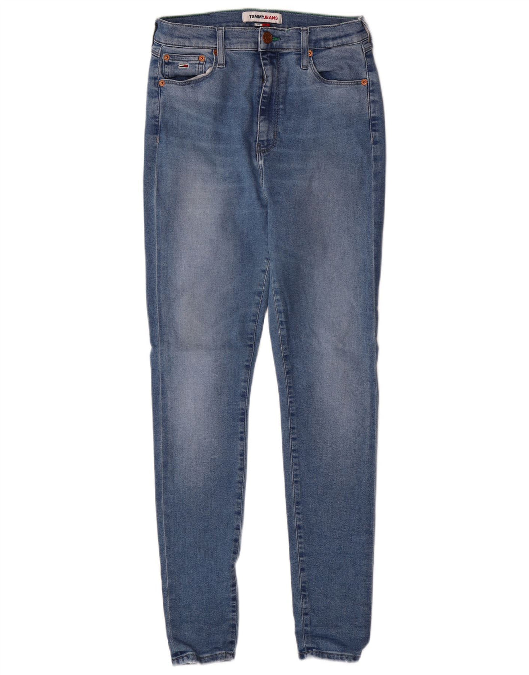 TOMMY HILFIGER Dame Skinny Jeans W30 L30 Blå Bomuld