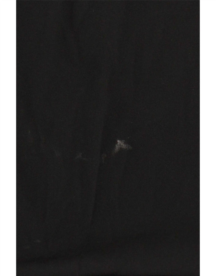 Marks & Spencer Herre Straight Regular Suit Bukser W42 L29 Sort Polyester