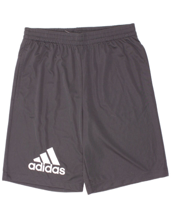 Adidas Boys Aeroready Graphic Sports Shorts 13-14 år Sort polyester