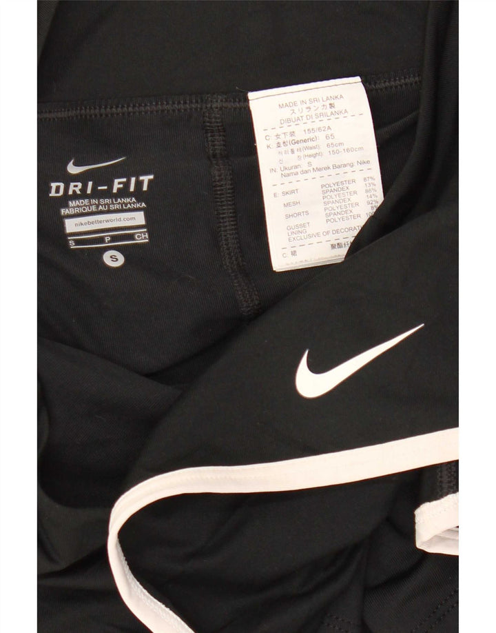 Nike Womens Dri Fit Skort UK 10 Small Black Polyester